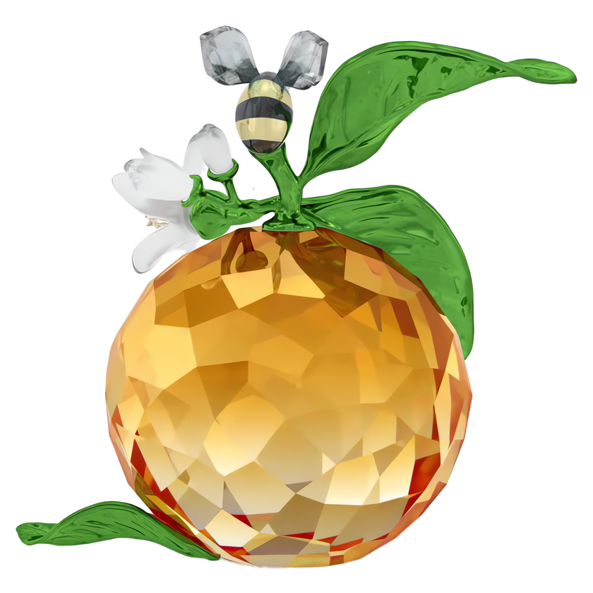 swarovski قطعة زينة على شكل ثمرة كليمنتين ونحلة من مجموعة idyllia