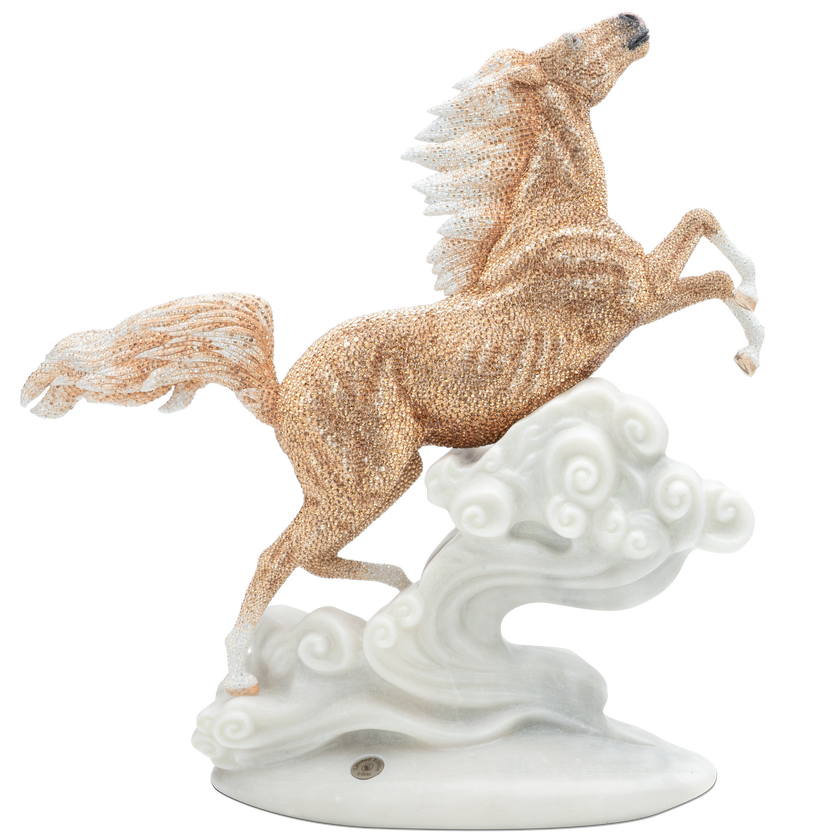 swarovski مجسم حصان valiant horse، مجموعة crystal myriad