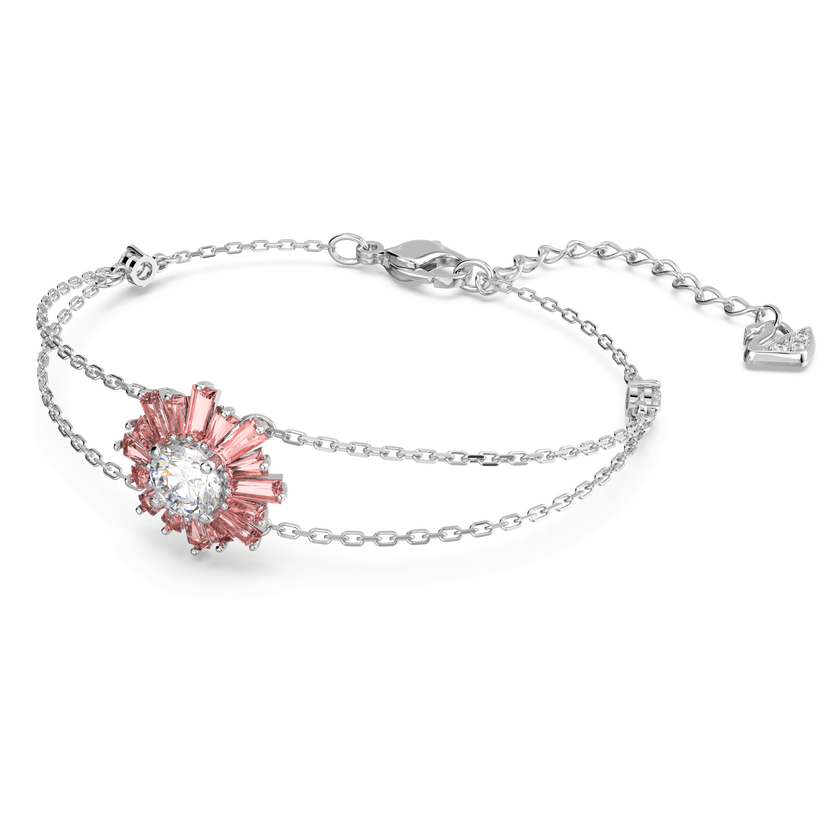 swarovski سوار sunshine ، لون وردي، طلاء روديوم