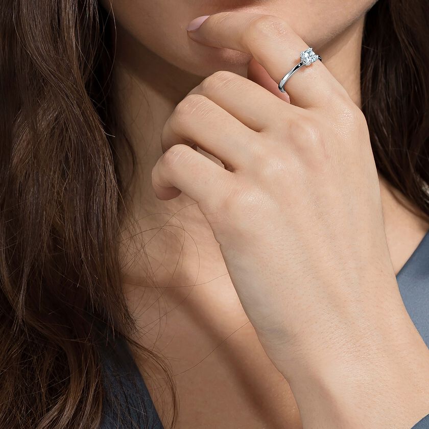 swarovski خاتم attract موتيف، طلاء روديوم