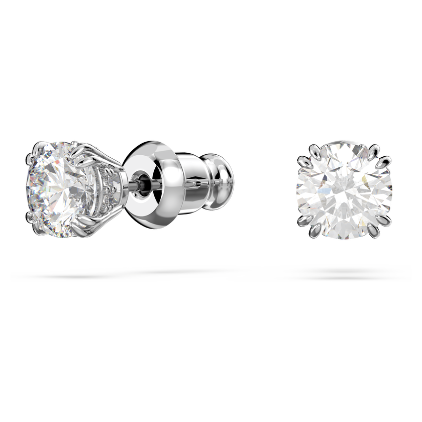 swarovski طقم stilla، قطع مربع، لون أبيض، طلاء روديوم