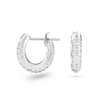 swarovski أقراط  stone  للأذن  المثقوبة،  صغيرة،  لون أبيض،  طلاء روديوم