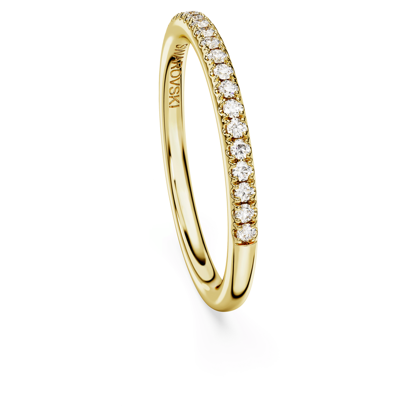 swarovski دبلة eternity، أحجار ألماس مُصنعة في المختبر بإجمالي 0 2 قيراط، ذهب أصفر عيار 18