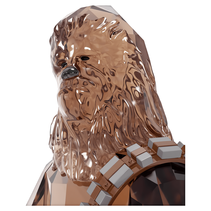 swarovski قطعة زينة على شكل تشوباكا star wars
