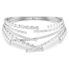 swarovski عقد شوكر matrix، قطع متنوع، لون أبيض، طلاء روديوم