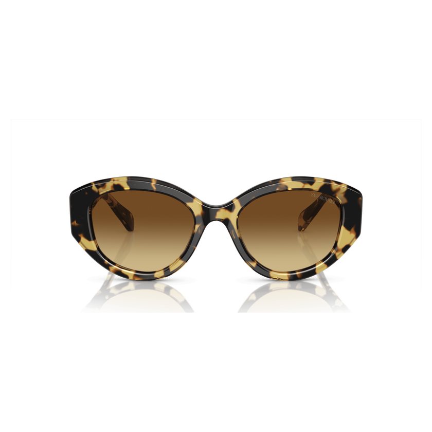 swarovski نظارة شمسية، شكل كات آي، sk6008el، لون بني