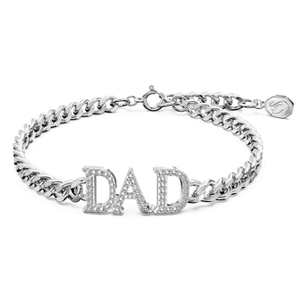 swarovski سوار mother s day   dad، لون أبيض، طلاء روديوم