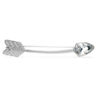 swarovski بروش idyllia، قطع متنوع، شكل سهم، لون أبيض، طلاء روديوم