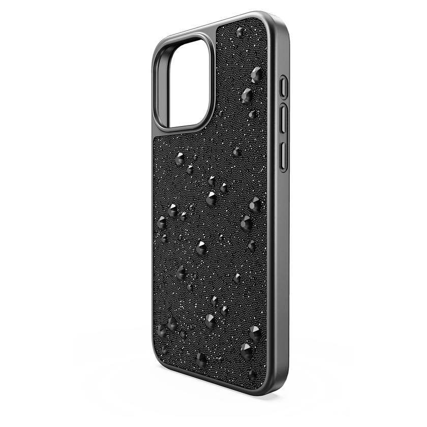 swarovski حافظة high للهاتف الذكي، iphone  15 pro max، لون أسود