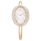 swarovski ساعة imber بتصميم سوار، صناعة سويسرية، سوار معدني، لون ذهبي، لمسة نهائية بلون شامبين ذهبي