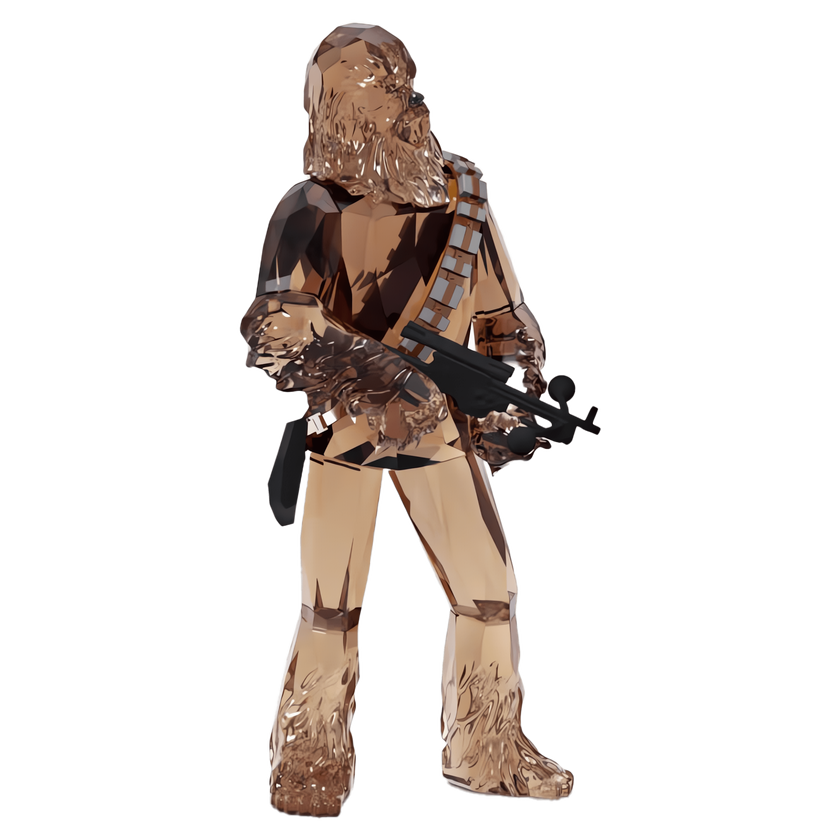 swarovski قطعة زينة على شكل تشوباكا star wars
