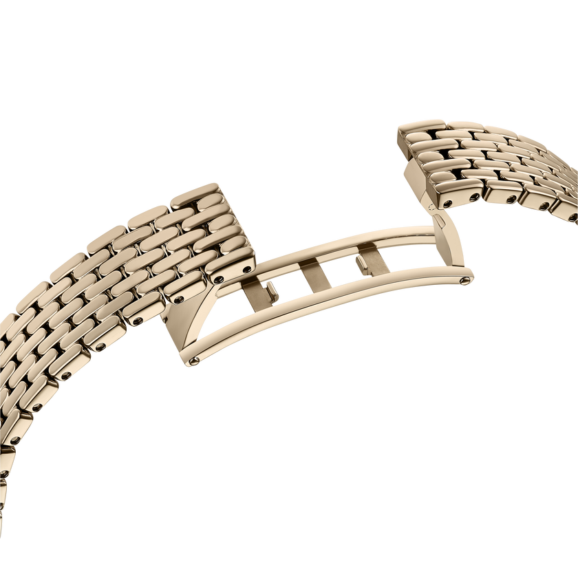swarovski ساعة attract، صناعة سويسرية، سوار معدني، لون ذهبي، لمسة نهائية بلون شامبين ذهبي