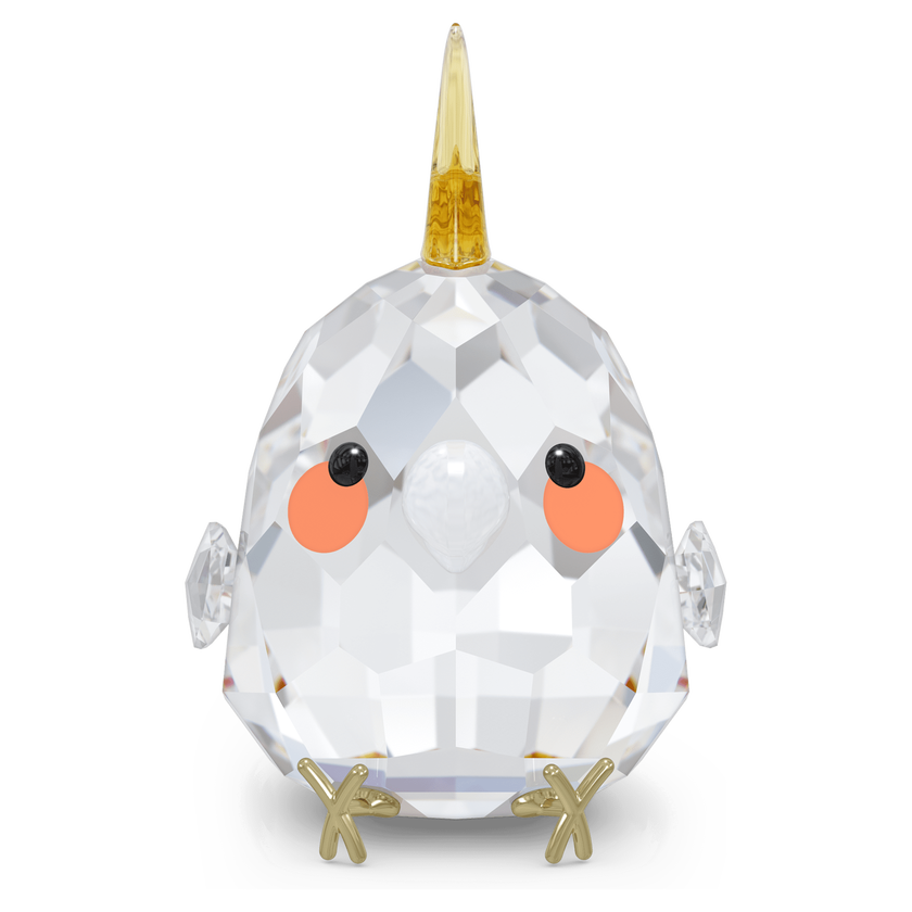 swarovski مجسم بتصميم ببغاء الكوكاتيل بلون أصفر من مجموعة all you need are birds