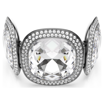 swarovski سوار una angelic، قطع كوشن، لون أبيض، طلاء روتينيوم