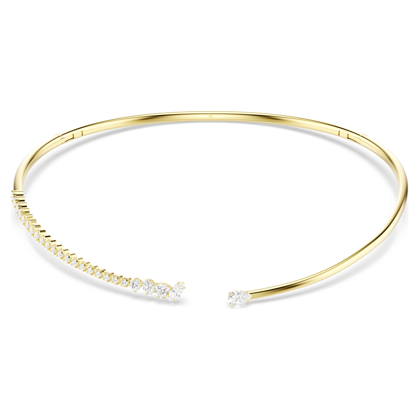 swarovski عقد شوكر mesmera، قطع متنوع، لون أبيض، لمسة نهائية من الذهب عيار 18 قيراط