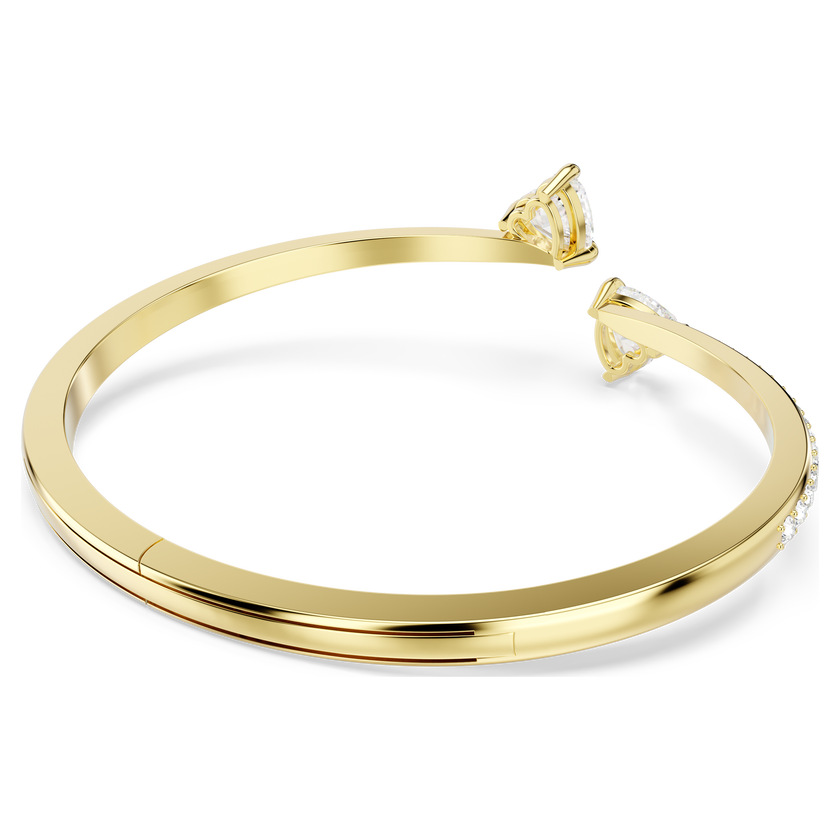 swarovski سوار mesmera attract، شكل قلب، لون أبيض، طلاء باللون الذهبي