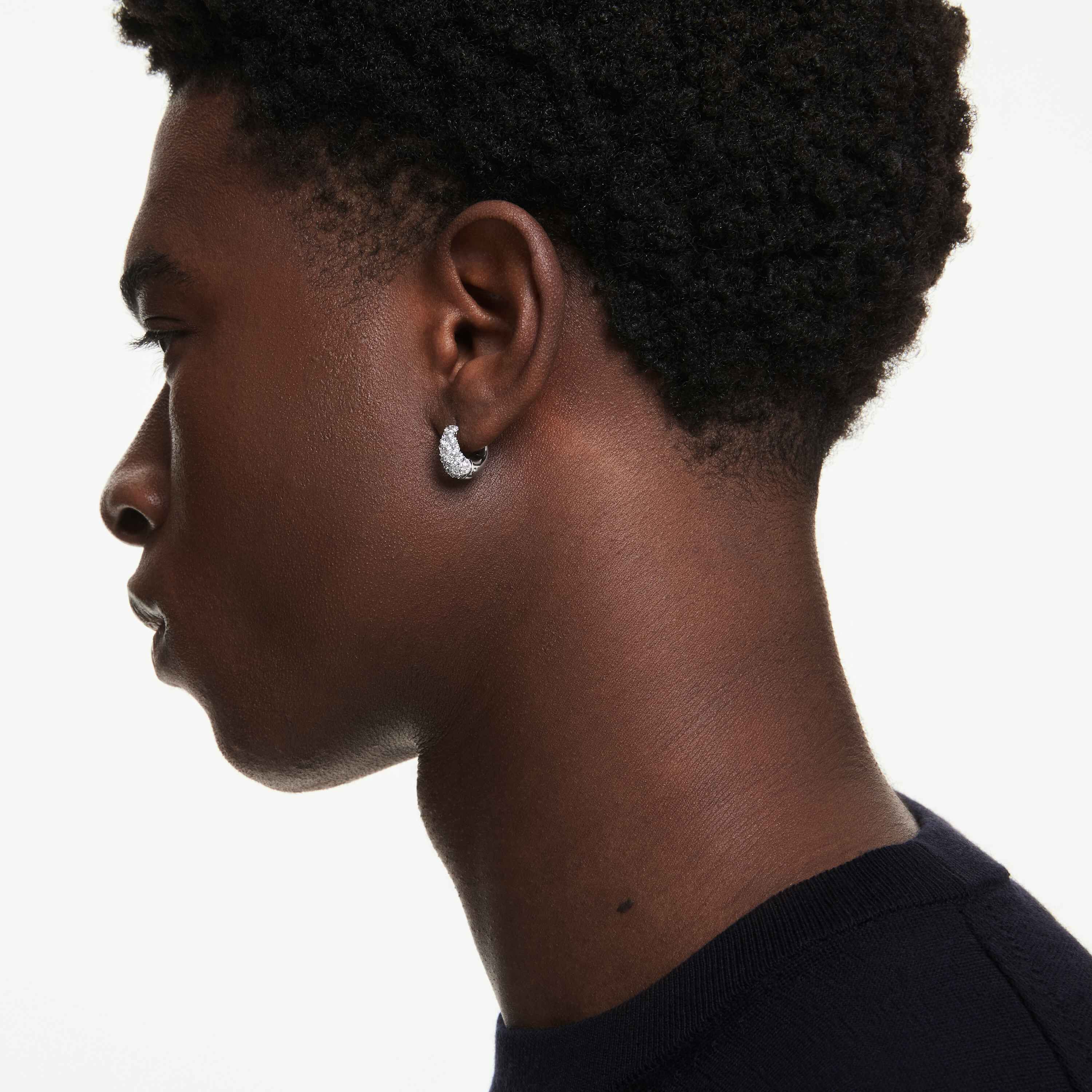 swarovski أقراط sublima، لون أبيض، طلاء روديوم