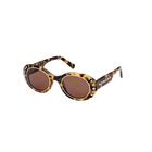 Millenia Sunglasses, Oversized, Pavé crystals, Brown