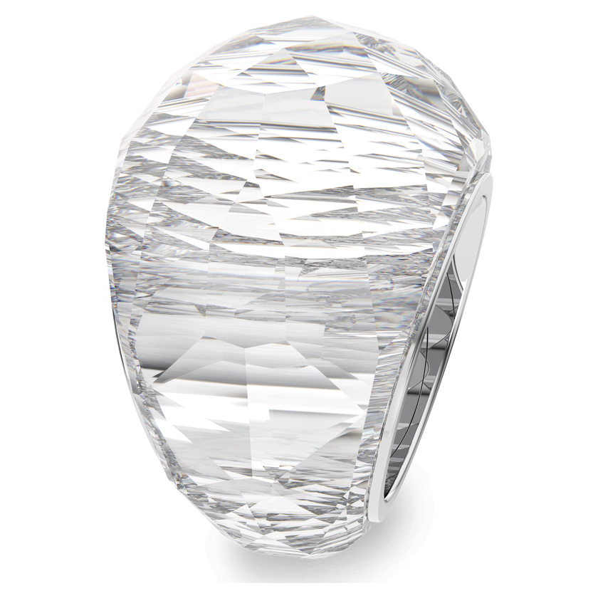 swarovski خاتم nirvana، لون أبيض، ستانلس ستيل