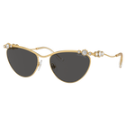 نظارة شمسية، شكل بيضاوي، SK7017، لون ذهبي