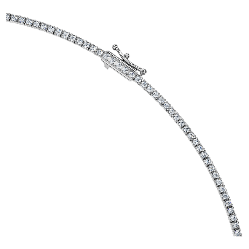 swarovski عقد تنس eternity، أحجار ألماس مُصنعة في المختبر بإجمالي 3 قيراط، ذهب أبيض عيار 18
