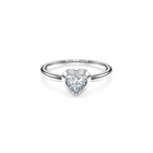 swarovski eternity solitaire ring  lab grown diamonds 0 5 ct tw  heart shape  sterling silver