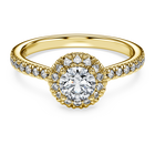 swarovski خاتم سوليتير eternity، ألماس مُصنع في المختبر إجمالي 0 8 قيراط، شكل دائري، ذهب أصفر عيار 18 قيراط