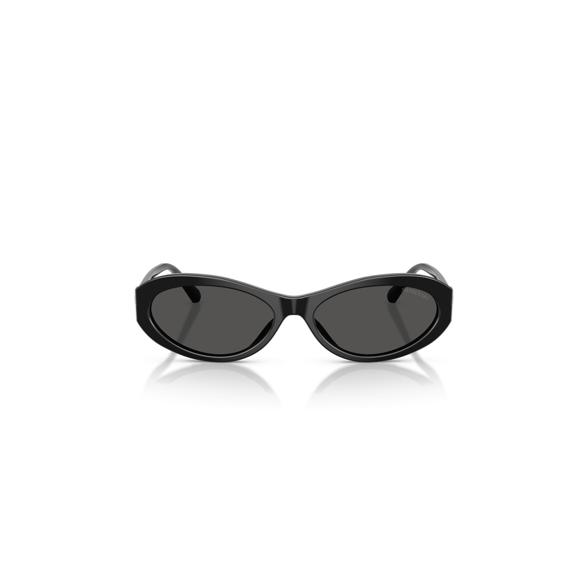 swarovski نظارات شمسية، شكل بيضاوي، sk6069، لون أسود