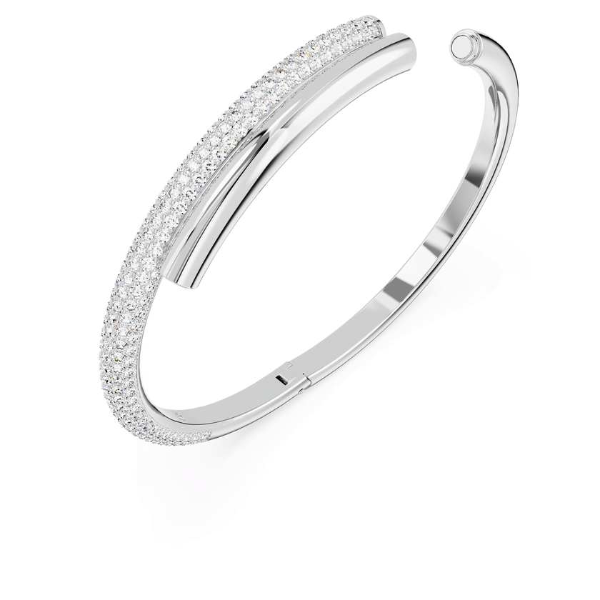 swarovski سوار dextera، لون أبيض، طلاء روديوم