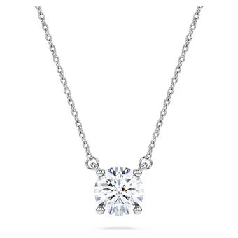 swarovski قلادة eternity، أحجار ألماس مُصنعة في المختبر بإجمالي 1 قيراط، ذهب أبيض عيار 18