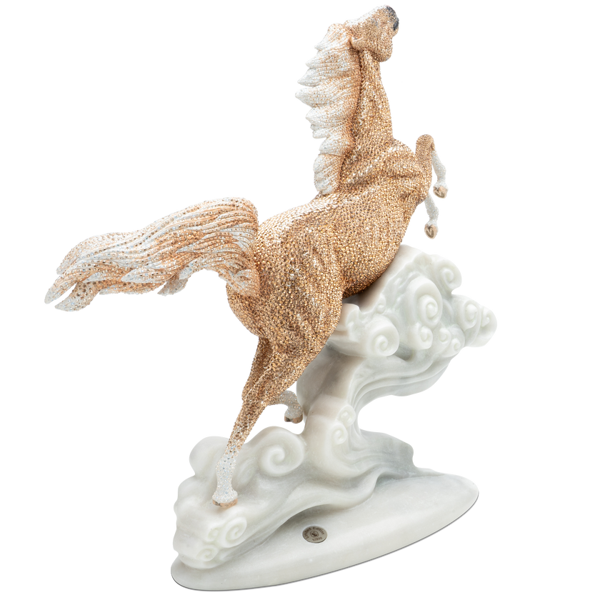 swarovski مجسم حصان valiant horse، مجموعة crystal myriad