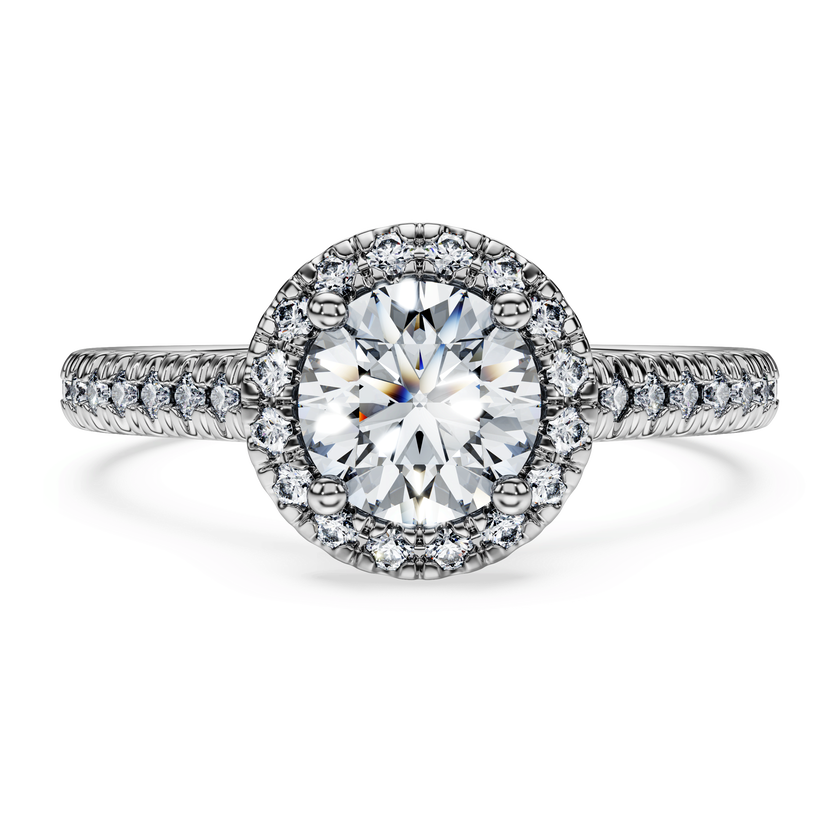 swarovski خاتم سوليتير eternity، ألماس مُصنع في المختبر إجمالي 1 33 قيراط، شكل دائري، ذهب أبيض عيار 18 قيراط