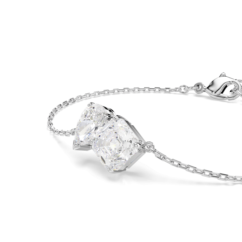 swarovski سوار mesmera، قطع متنوع، لون أبيض، طلاء روديوم