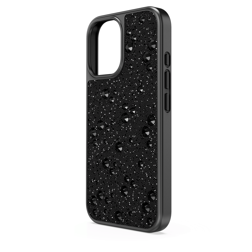 swarovski حافظة هاتف ذكي high، تصميم متباين، iphone  16، لون أسود