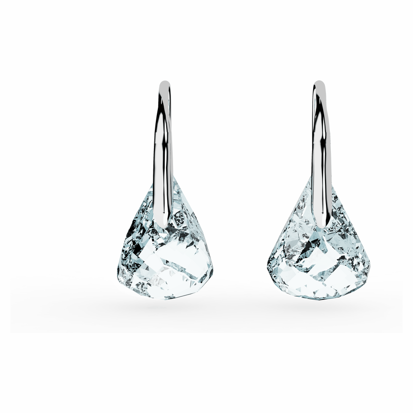 swarovski أقراط متدلية lunar، لون أزرق، طلاء روديوم