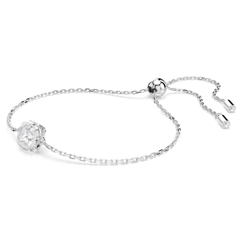 swarovski سوار birthstone، قطع مربع، april، لون أبيض، طلاء روديوم