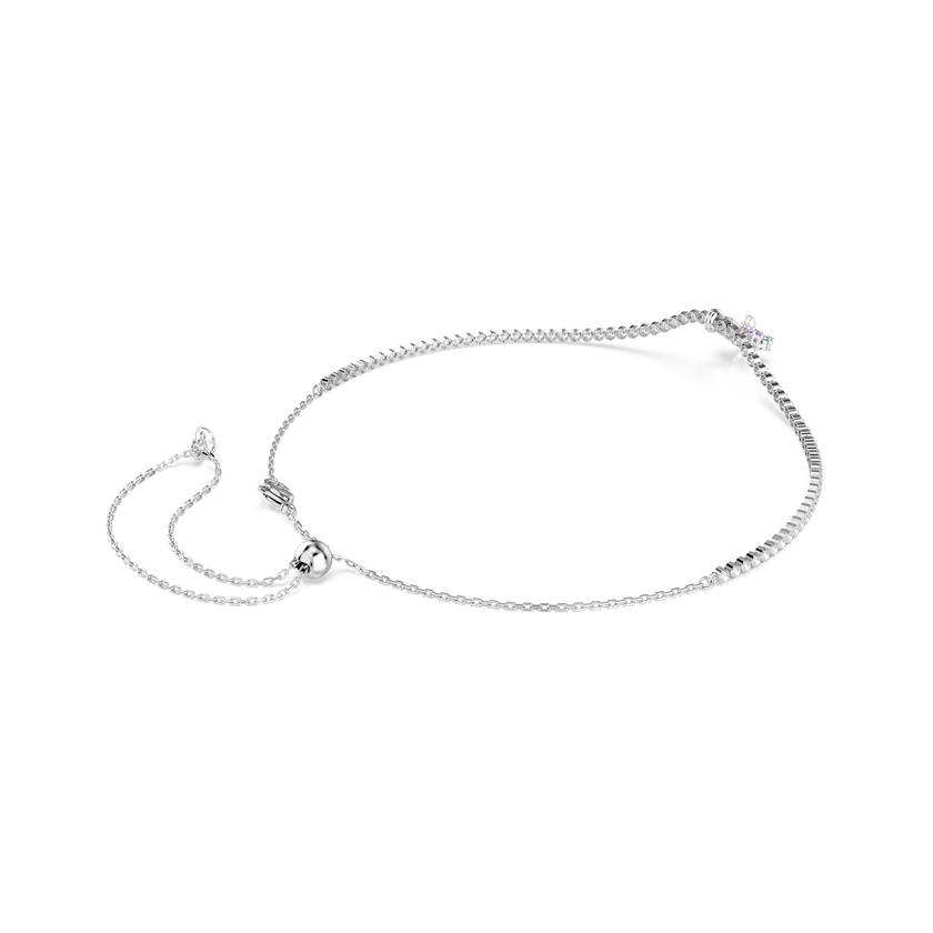 عقد شوكر ariana grande x swarovski، قطع متنوع، شكل زهرة، ألوان متعددة، طلاء روديوم