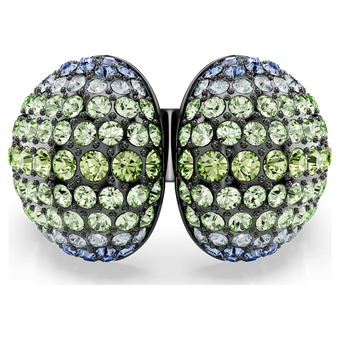 swarovski خاتم كوكتيل sublima، قطع مستدير، ألوان متعددة، طلاء روثينيوم