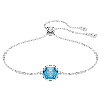 swarovski سوار birthstone، قطع مربع، december، لون أزرق، طلاء روديوم