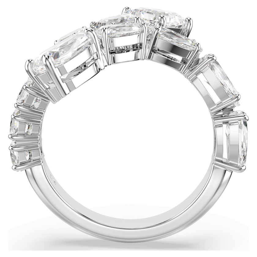 swarovski خاتم matrix، قطع متنوع، لون أبيض، طلاء روديوم