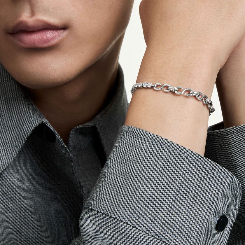 swarovski سوار matrix، قطع مستدير، لون أبيض، طلاء روديوم