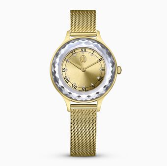 ساعة Octea Nova، صناعة سويسرية، سوار معدني، لون ذهبي، لمسة نهائية بلون ذهبي
