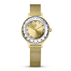 ساعة يد Octea Nova، صناعة سويسرية، سوار معدني، لون ذهبي، لمسة نهائية باللون الذهبي