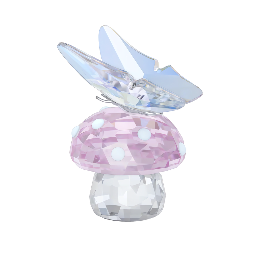 ariana grande x swarovski زينة على شكل فطر وفراشة