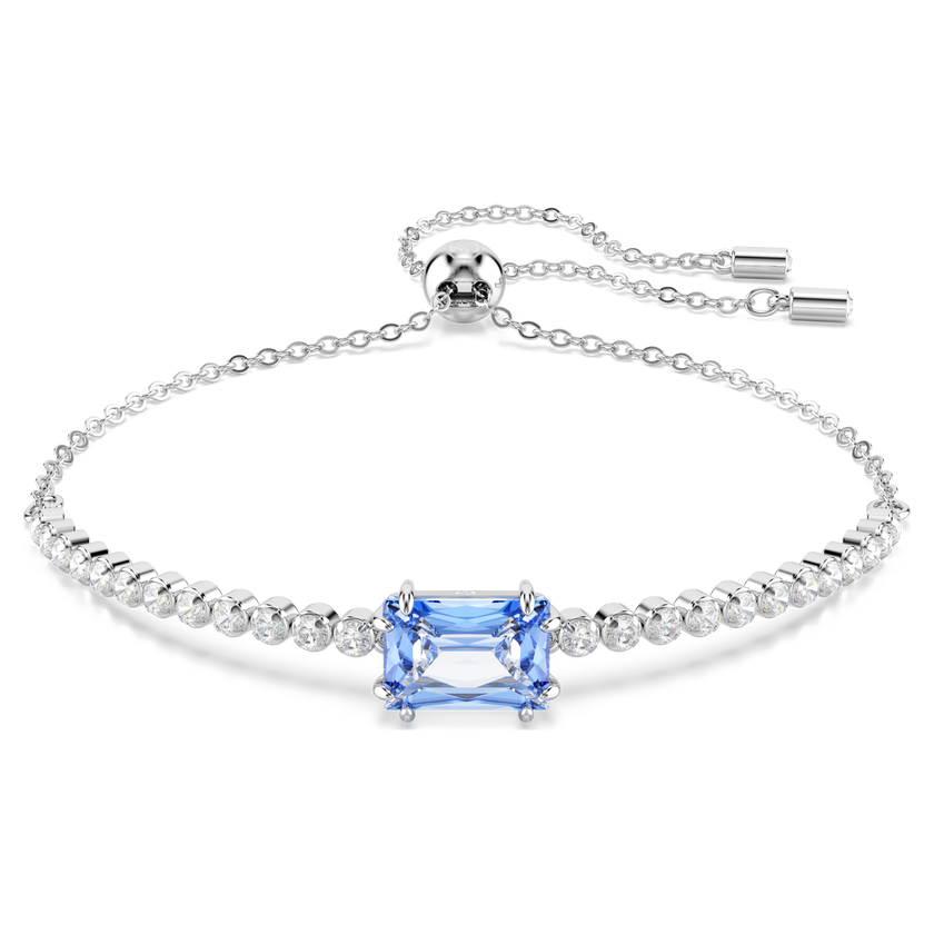 swarovski سوار matrix tennis، قطع متنوع، لون أزرق، طلاء روديوم