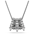 swarovski قلادة sublima، لون أبيض، طلاء روثينيوم