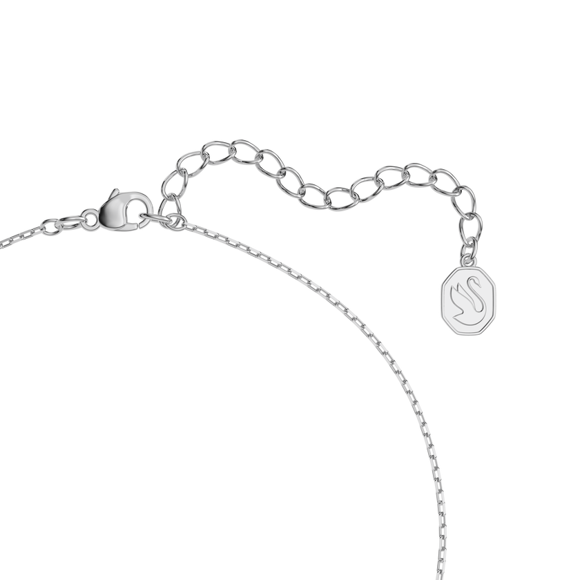 swarovski طقم millenia  2 ، لون وردي، طلاء روديوم