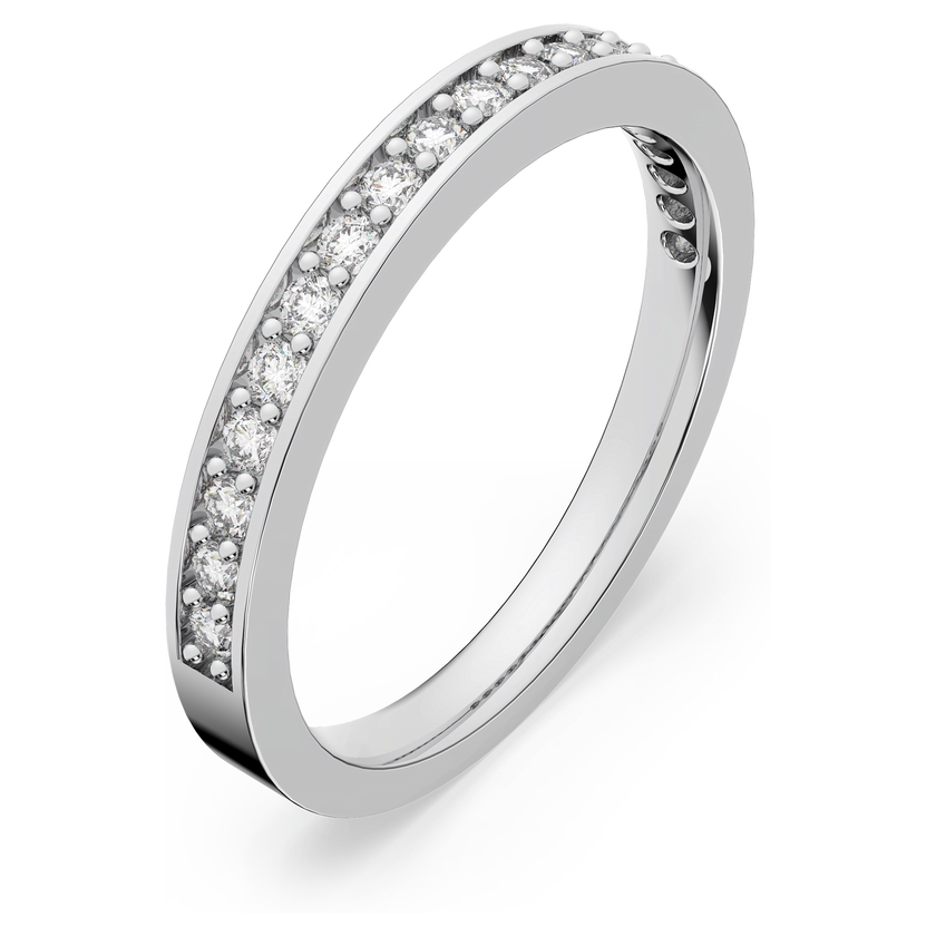 swarovski خاتم matrix، لون أبيض، طلاء روديوم