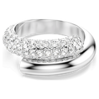 swarovski خاتم dextera، لون أبيض، طلاء روديوم