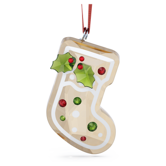 swarovski زينة شكل جورب من خبز الزنجبيل holiday cheers